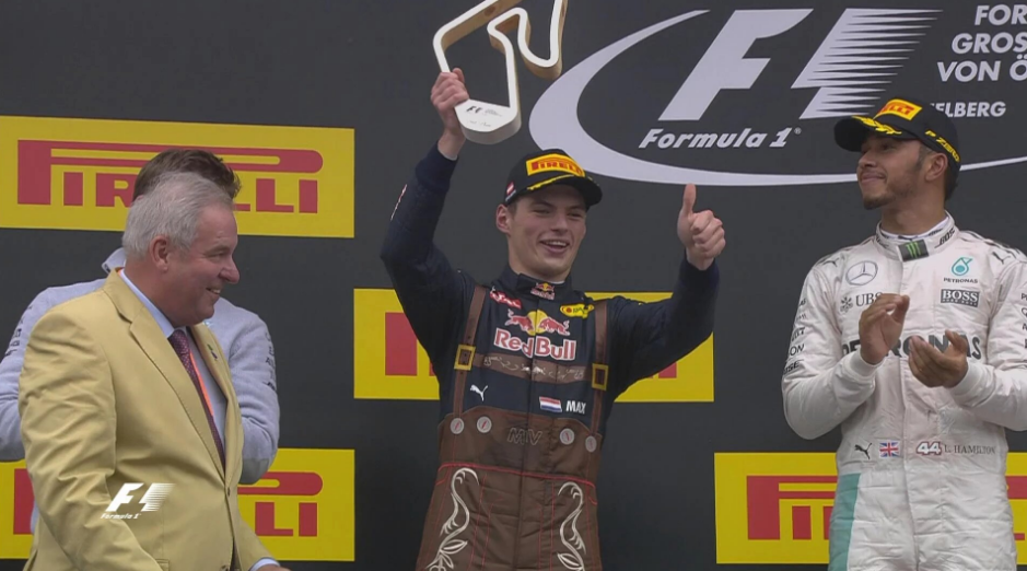 Verstappen tweede in Grand Prix Oostenrijk